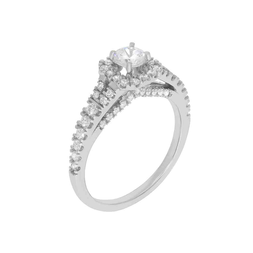  Split Shank Halo Engagement Ring LR11697A